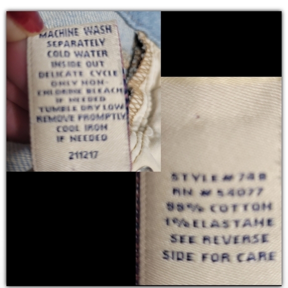 Cabi distressed light color jeans size 2 - Picture 4 of 4